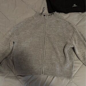 H&M Cropped Sweater Jacket